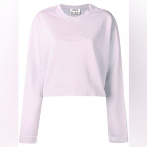 Acne Studios Odice Emboss Cropped Sweater Size Large
